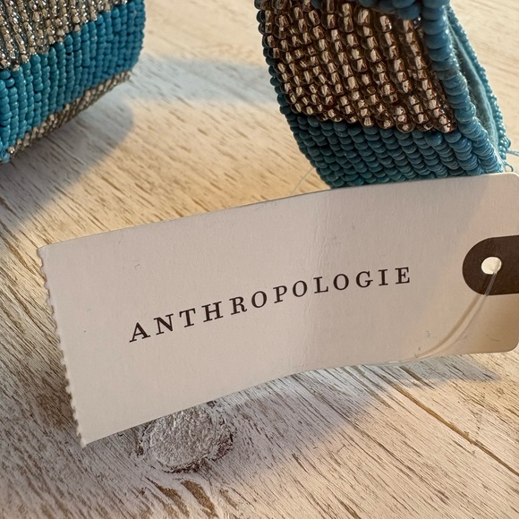 Anthropologie Blue and Silver Beaded Clutch - Picture 5 of 10